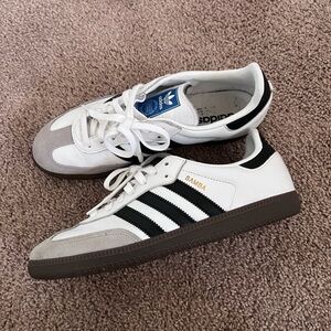 adidas Samba White and Black Sneakers